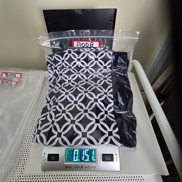 Michael Michael Kors Wrap Dress Womens XS Navy White Geometric Link Office - Picture 10 of 10